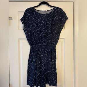 GAP Dark Blue Dress with White Dots